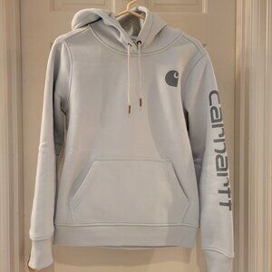 Carhartt Relaxed Fit Midweight Logo Sleeve Graphic Hoodie - In Dew Drop